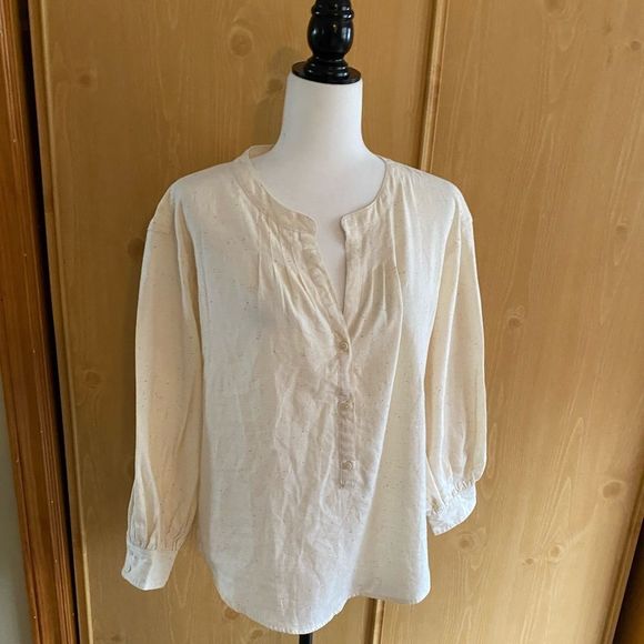 J. Crew • Open V-Neck Shirt in Donegal Flannel - Picture 7 of 13